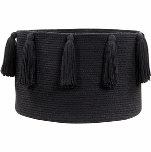 Lorena Canals Tassels Basket - Black