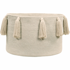 Lorena Canals Tassels Basket - Natural