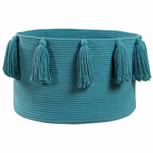 Lorena Canals Tassels Basket - Petroleum