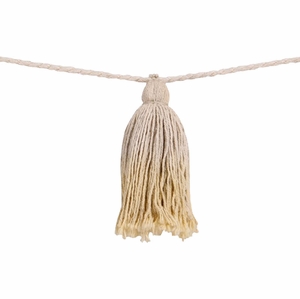 Lorena Canals Tie-Dye Pom Pom Garland - Yellow