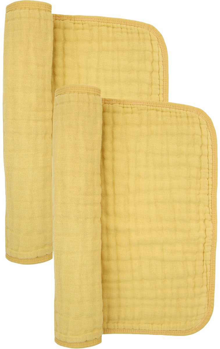 Lou Lou & Company Cloud Muslin Burp Cloth, 2 Pack - Honey