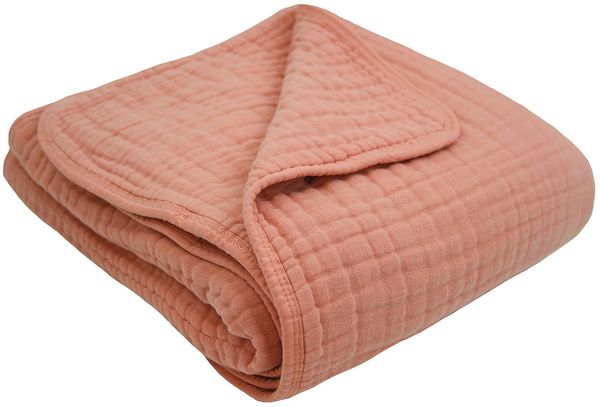 Lou Lou & Company Cloud Muslin Quilt - Rose, Small