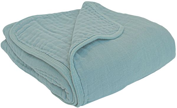 Lou Lou & Company Cloud Muslin Quilt - Steel, Small