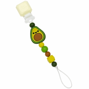 Loulou Lollipop Darling Pacifier Clip - Avocado