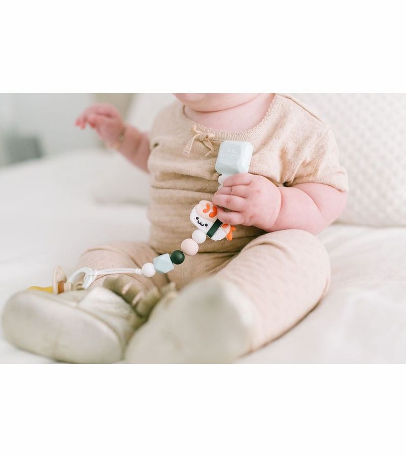 Loulou Lollipop Darling Pacifier Clip Ebi