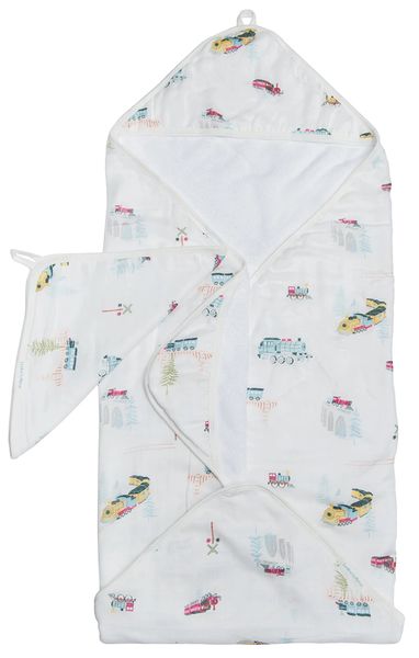 Loulou Lollipop Hooded Towel Set - All Aboard