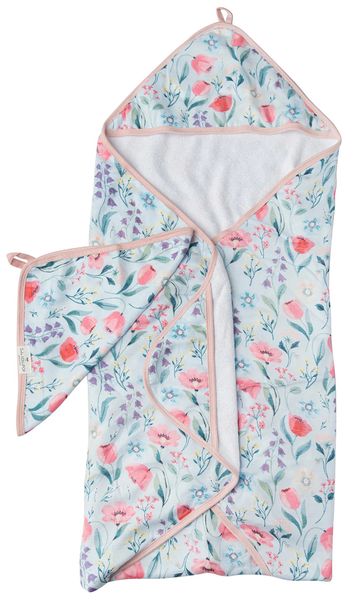 Loulou Lollipop Hooded Towel Set - Bluebell