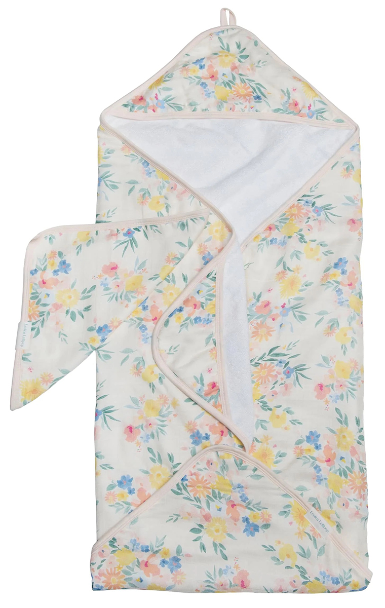 Loulou Lollipop Hooded Towel Set Floral Bouquet