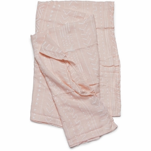 Loulou Lollipop Luxe Muslin Swaddle - Pink Mudcloth