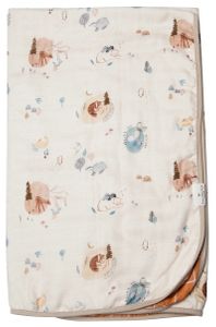 Loulou Lollipop Muslin Quilt Blanket - Cozy Forest