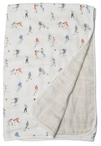 Loulou Lollipop Muslin Quilt Blanket - Football
