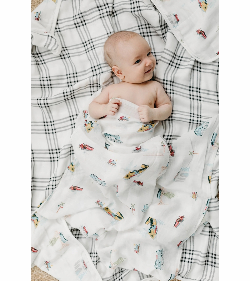 Loulou Lollipop Muslin Swaddle All Aboard