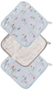 Loulou Lollipop Washcloth 3-Piece Set - Ice hockey
