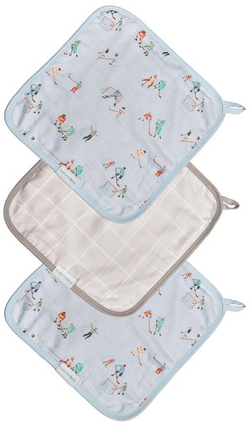 Loulou Lollipop Washcloth 3-Piece Set - Ice hockey