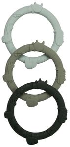 Loulou Lollipop Wild Teething Ring Set - Sage Green