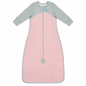 Love To Dream Long Sleeve Sleep Bag Organic Cotton Fleece Mild, 6-18 M - Dusty Pink Marl