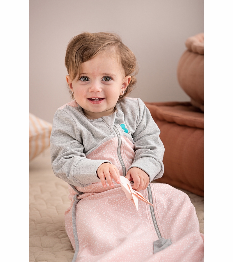 Love To Dream Long Sleeve Sleep Bag Original Cotton Moderate, 1836 M Stardust Dusty Pink
