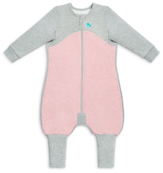 Love To Dream Long Sleeve Sleep Suit Organic Cotton Mild, 12-24 M - Dusty Pink