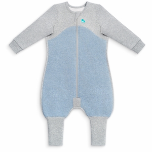 Love To Dream Long Sleeve Sleep Suit Organic Cotton Mild, 24-36 M - Dusty Blue