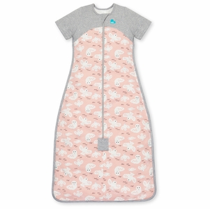 Love To Dream Short Sleeve Sleep Bag Organic Cotton Mild, 18-36 M - Doves Dusty Pink