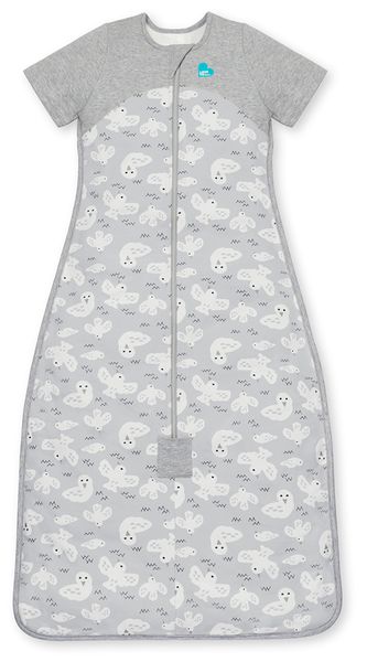 Love To Dream Short Sleeve Sleep Bag Organic Cotton Mild, 18-36 M - Doves Grey