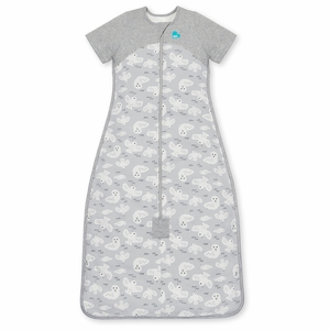 Love To Dream Short Sleeve Sleep Bag Organic Cotton Mild, 6-18 M - Doves Grey
