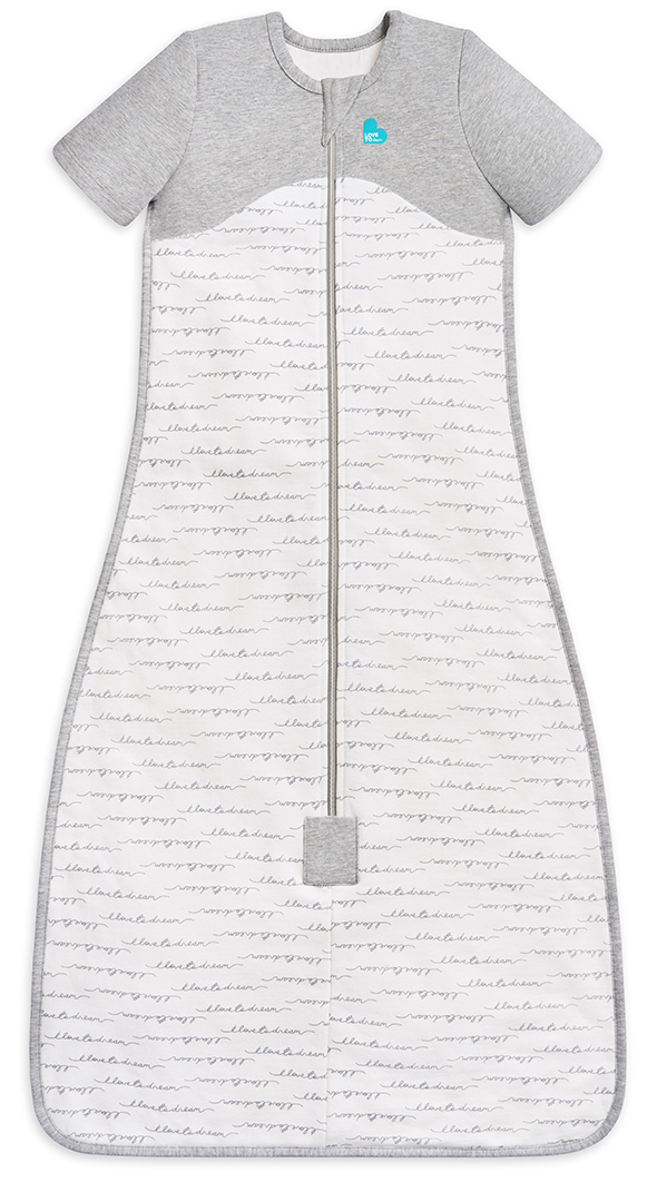 Love To Dream Short Sleeve Sleep Bag Organic Cotton Mild, 6-18 M - Dreamer White