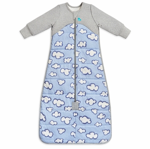 Love To Dream Sleep Bag Quilted Cotton 2.5 TOG, 6-18 M - Daydream Dusty Blue
