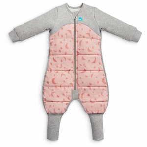 Love To Dream Sleep Suit Quilted Cotton 2.5 TOG, 12-24 M - Moonlight Dusty Pink