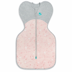 Love To Dream Swaddle UP Cotton Fleece Mild, Small - North Star Light Pink
