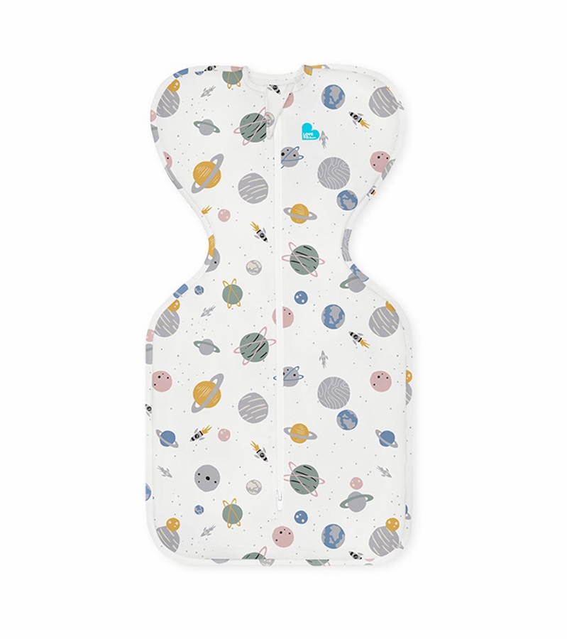 Love To Dream Swaddle UP Designer Collection Lite, Newborn Space White