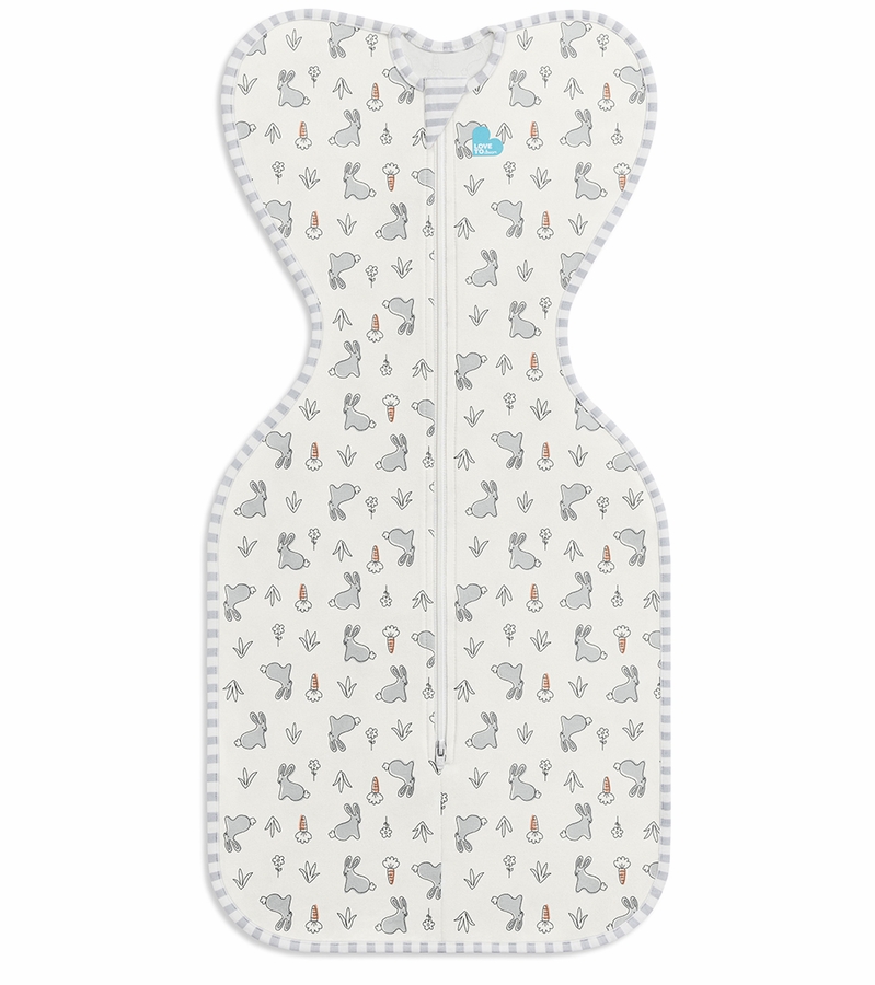 Love To Dream Swaddle UP Original 1.0 TOG, Medium Bunny White