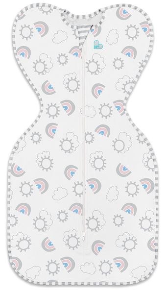 Love To Dream Swaddle UP Original 1.0 TOG, Medium - Rainbow White
