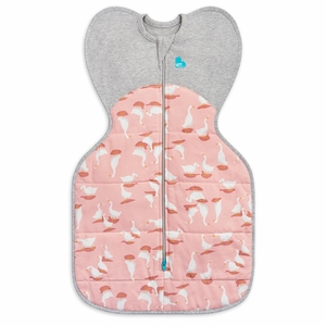 Love To Dream Swaddle UP Quilted Cotton 2.5 TOG, Newborn - Silly Goose Dusty Pink