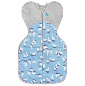 Love To Dream Swaddle UP Quilted Cotton 2.5 TOG, Small - Silly Goose Dusty Blue