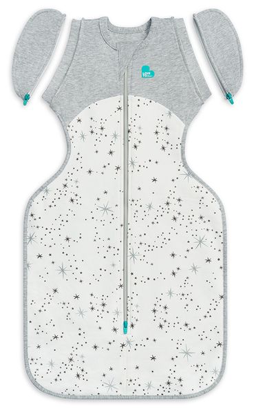 Love To Dream Swaddle UP Transition Bag Cotton Fleece Mild, Medium - North Star White