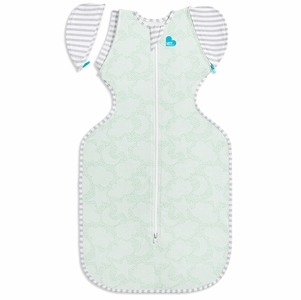 Love To Dream Swaddle UP Transition Bag Organic 1.0 TOG, Medium - Celestial Dot Mint