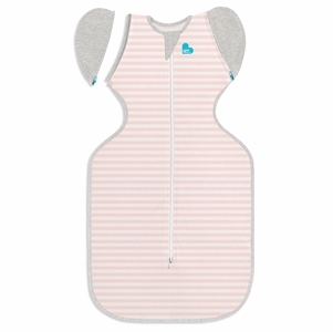 Love To Dream Swaddle UP Transition Bag Original 1.0 TOG, Large - Dusty Pink Stripe