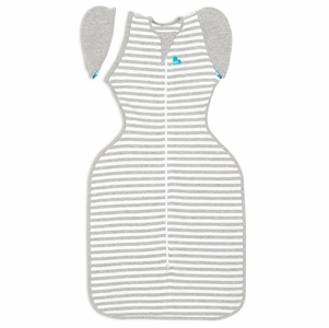 Love To Dream Swaddle UP Transition Bag Original 1.0 TOG, Large - Grey Stripe