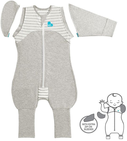 Love to Dream Swaddle UP Transition Suit, 1.0 TOG, Medium Gray