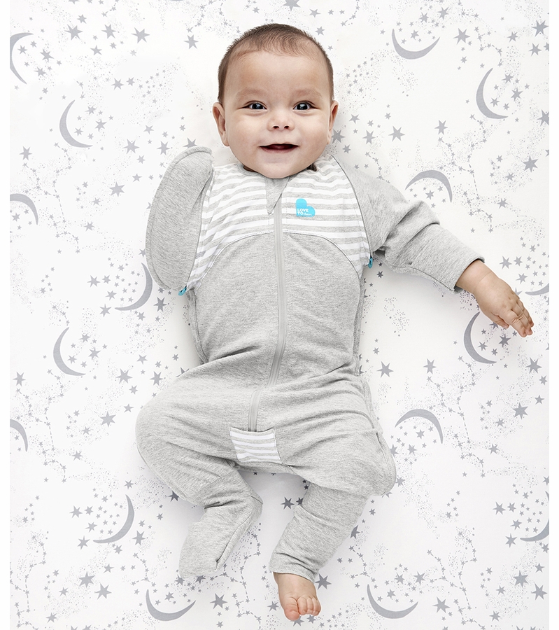 Love To Dream Swaddle UP Transition Suit Original 1.0 TOG, Medium Grey