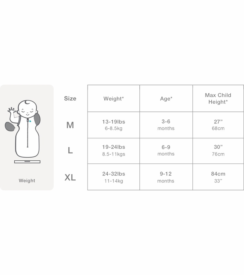 Love To Dream Swaddle UP Transition Suit Quilted Cotton 2.5 TOG, Medium