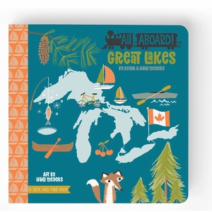 Lucy Darling Board Book - All Aboard Great Lakes: A Seek and Find Book