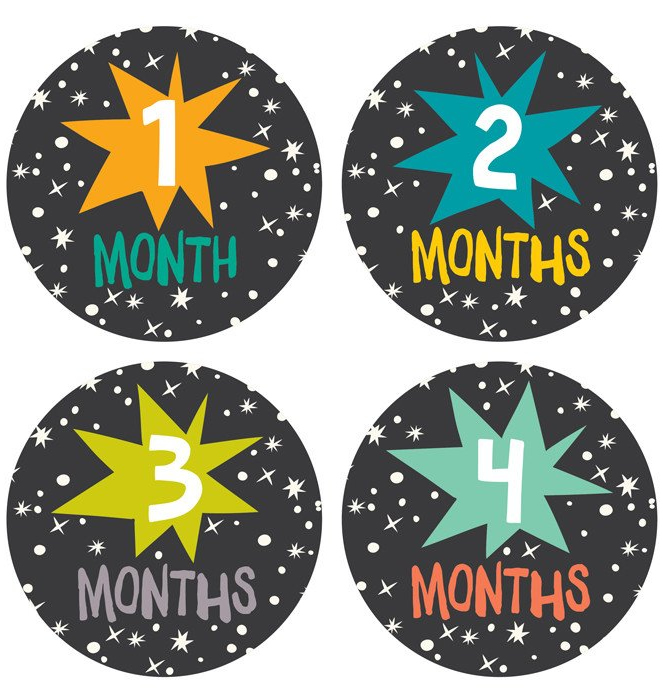 Lucy Darling Monthly Stickers - Star Bright