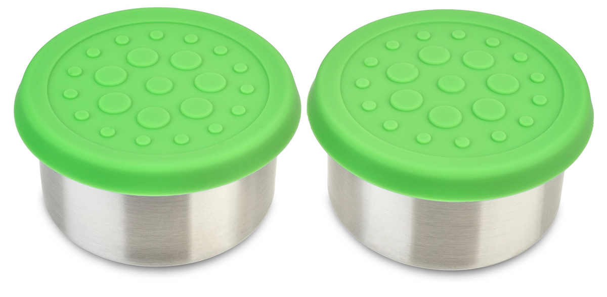 LunchBots Dips Container, - Set of 2 - Green