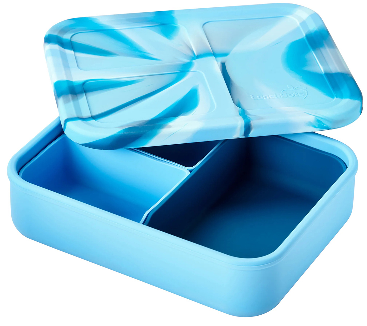 LunchBots Build-A-Bento Lunch Box, 4 cups - Blue Whale