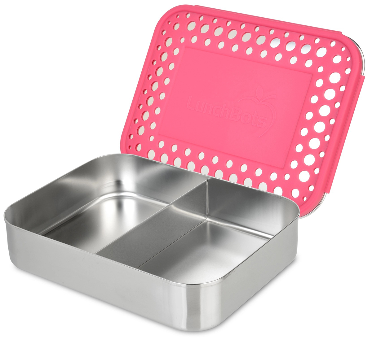 LunchBots Stainless Steel Bento Lunch Box 2 Sections