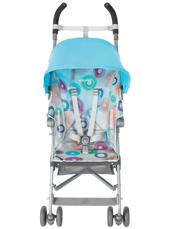 Maclaren Volo Umbrella Stroller Silver Rotary Print