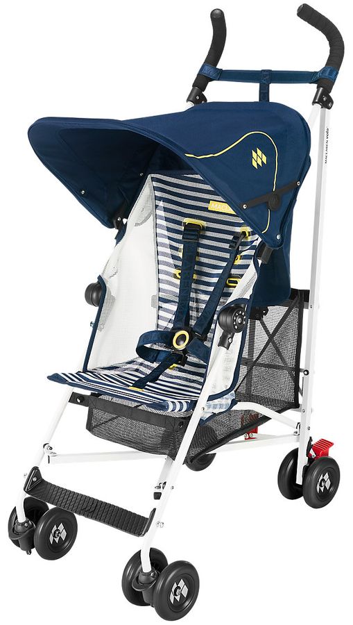 Maclaren Open Box Volo Stroller White Nautical Stripe