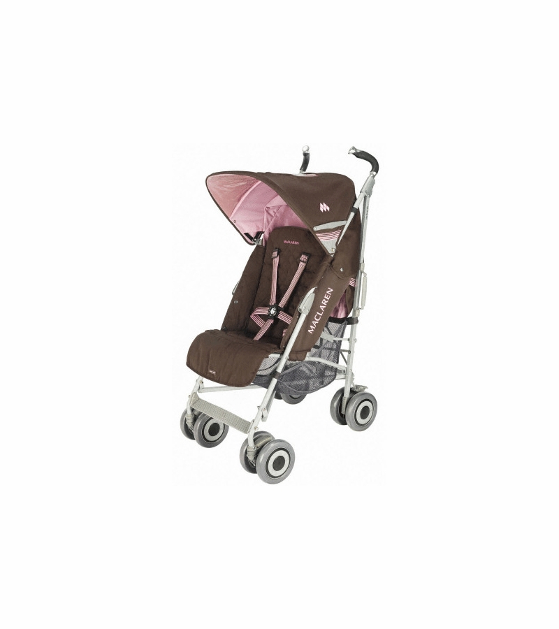 Maclaren Techno XLR Stroller Coffee Brown Powder Pink